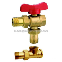 BRASS TEE JUNCTION CONTROL VALVE